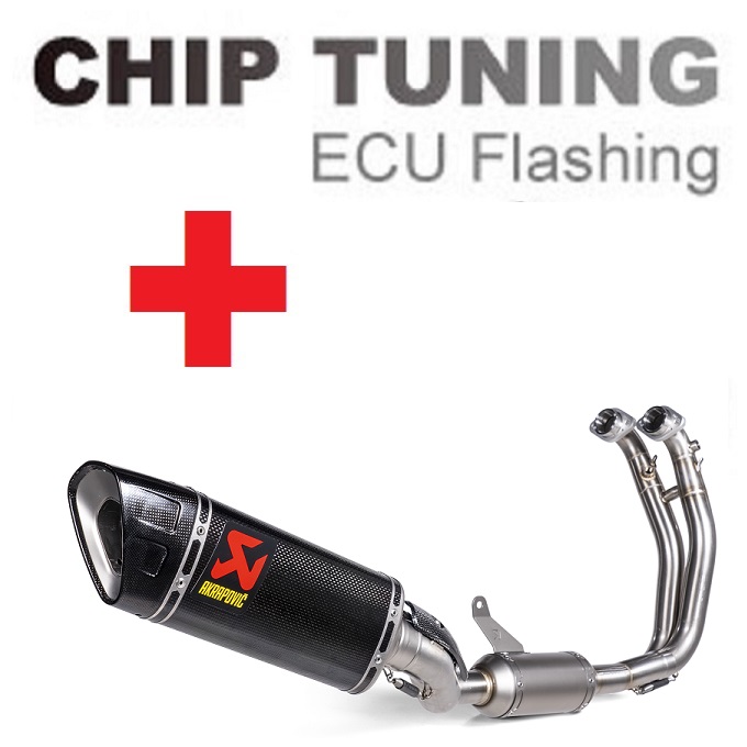 Aprilia RS 660 / Tuono 660 2021-heden Hochleistungs-ECU-Flash tuning + Akrapovic S-A6R3-APLC (Stage 3)