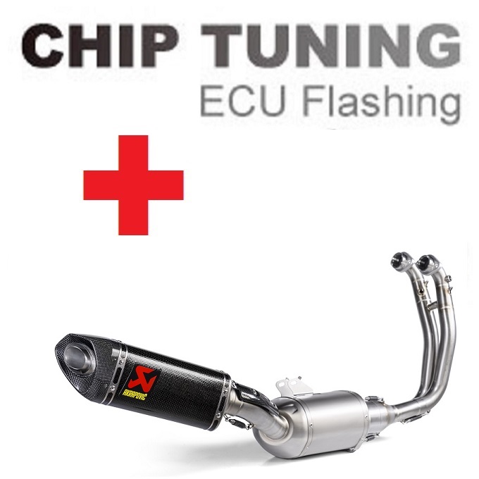 Aprilia RS 660 / Tuono 660 2021-heden EC/ECE Hochleistungs-ECU-Flash tuning + Akrapovic S-A6R4-HAPC (Stage 3)