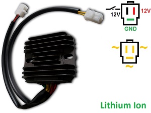 CARR164-LI - Honda CX500 Suzuki VS800 MOSFET Spannungsregler Gleichrichter (31600-415-008, SH232-12, Shindengen) - Lithium Ion