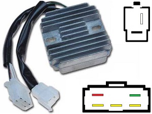 CARR331 - Kawasaki KZ750 MOSFET Spannungsregler Gleichrichter (rotor-2)