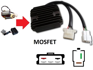 CARR381 - Yamaha XS MOSFET Spannungsregler Gleichrichter