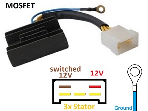 CARR8254 Aprilia MOSFET Spannungsregler Gleichrichter