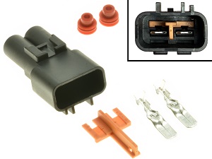 2 polig Motorrad Stecker - Suzuki Spannungsregler Gleichrichter