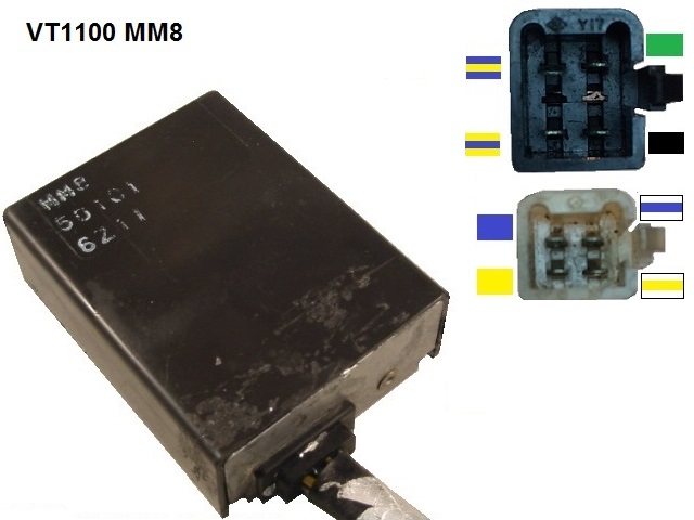 VT1100 Shadow TCI CDI Einheit Steuergerät Steuerteil Zündbox (OKI, MM8, 501C1, 501C2)