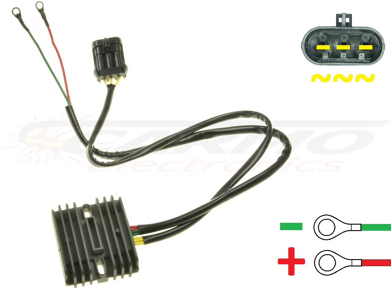 CARR694-PO - Polaris Sportman RZR MOSFET Spannungsregler Gleichrichter (4014029, 4015229, 4013247, 4013904) - zum Schließen ins Bild klicken