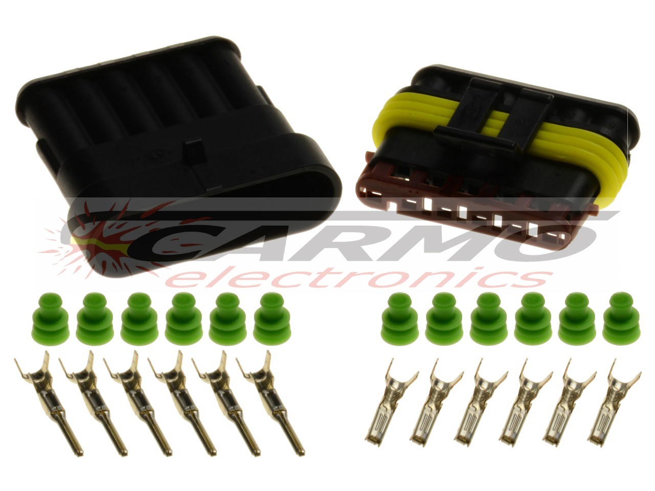 6 pin 1.5 superseal connector set - zum Schließen ins Bild klicken