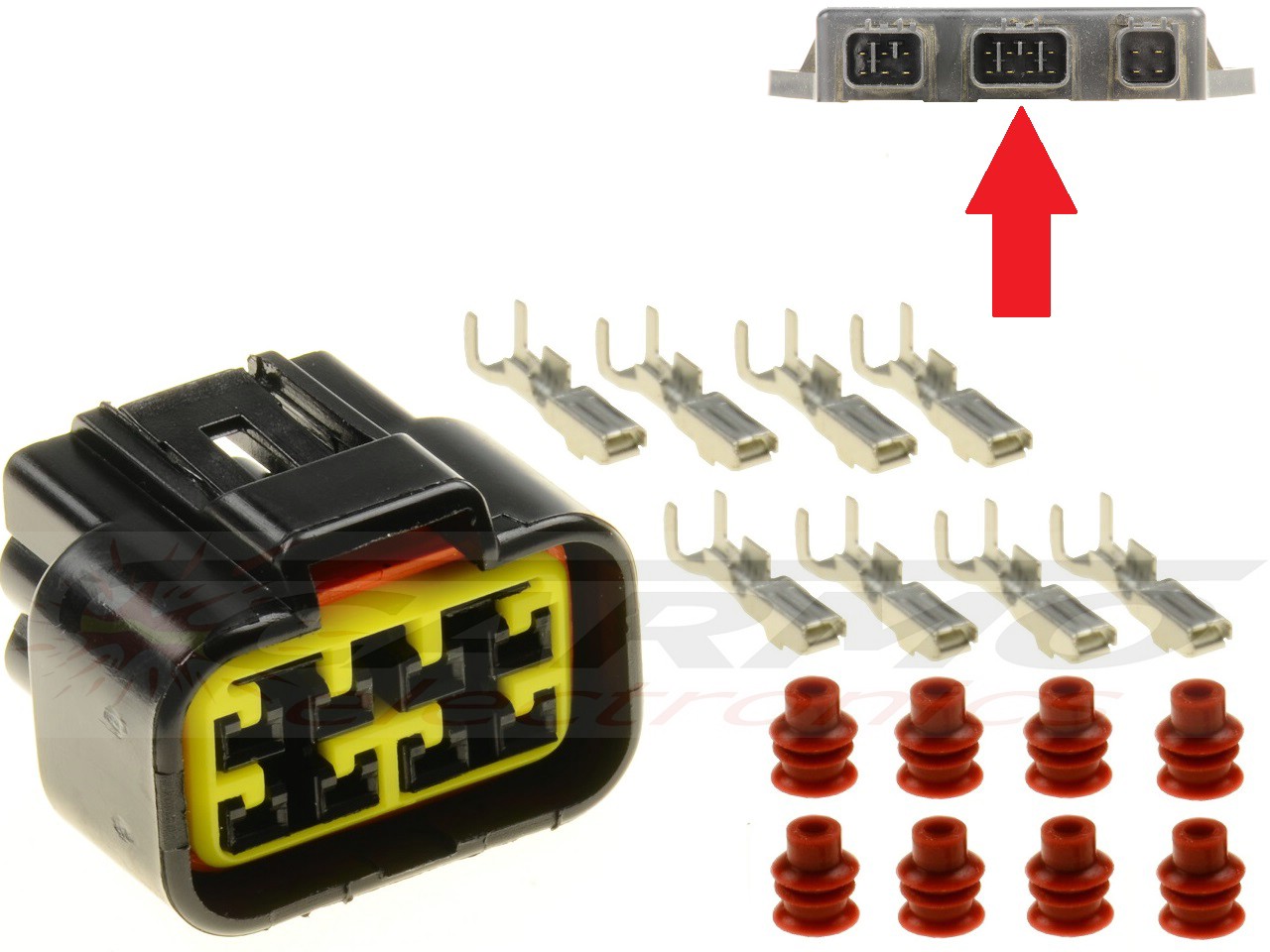 8-poliger CDI-ECU-Stecker für Motorrad - zum Schließen ins Bild klicken