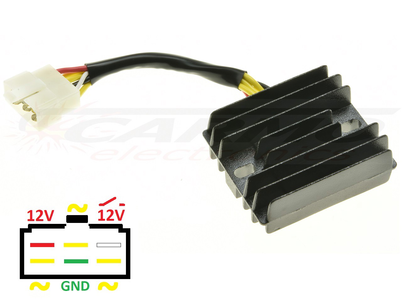 CARR201-YY - MOSFET Benzhou Quantum YY125 YY 125 Spannungsregler Gleichrichter (LH0909) - zum Schließen ins Bild klicken