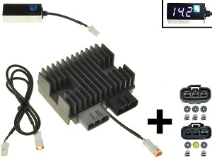 CARR5925-SERIE - MOSFET SERIE SERIES + CHECK Spannungsregler Gleichrichter (Verbesserte SH847) 12V/50A/700W + Anschlüsse